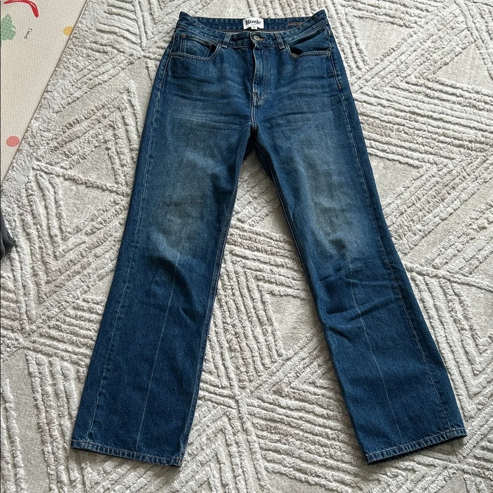 Rouje Madeleine Indigo Straight-Leg Jeans - Picture 1 of 4